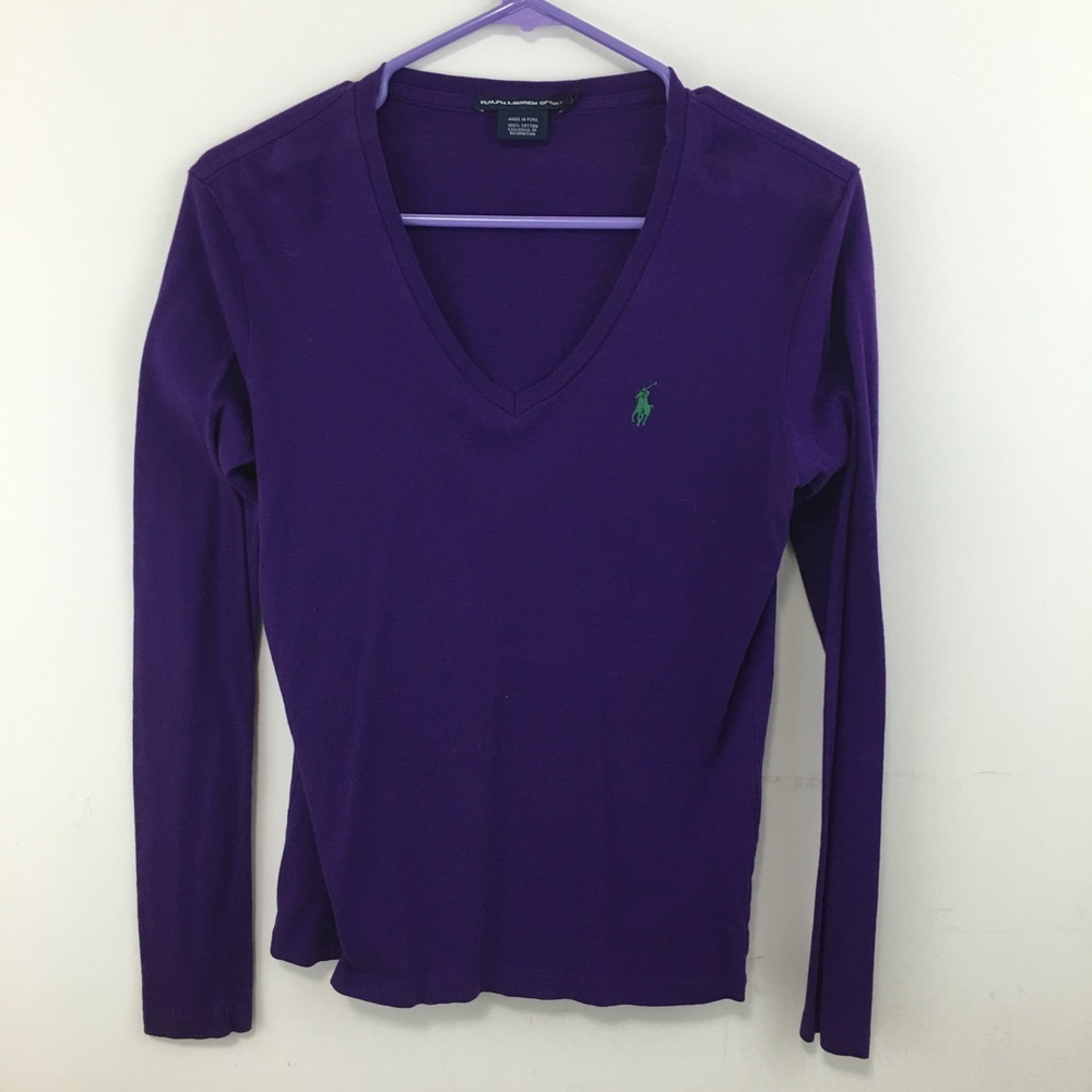 Long Sleeve Polo V-neck - Picture 1 of 2